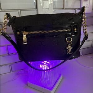 Juicy Couture Black Shoulder Bag with Gold Chain great condition